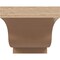 Ekena Millwork 6"W x 12"D x 6"H Wide Newport Rough Cedar Woodgrain TimberThane Corbel, Primed Tan CORUR06X12X06NEWRCPR - alternate 3